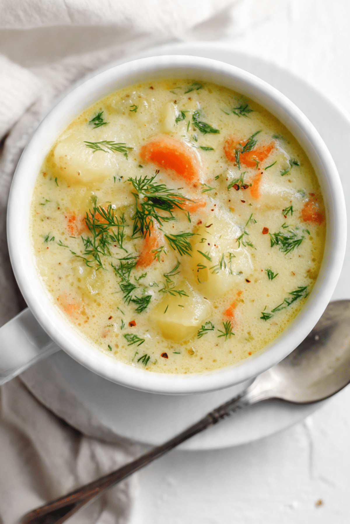 Slow Cooked Potato Soup with Dill
