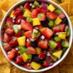 Fruit Salsa with Lime Tortilla Chips