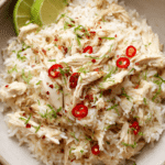 Slow Cooker Coconut & Lime Chicken & Rice