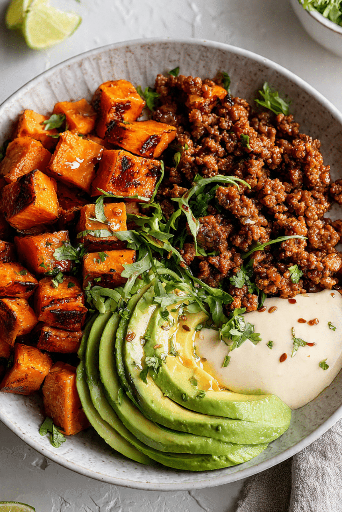 High Protein Hot Honey Beef Bowls