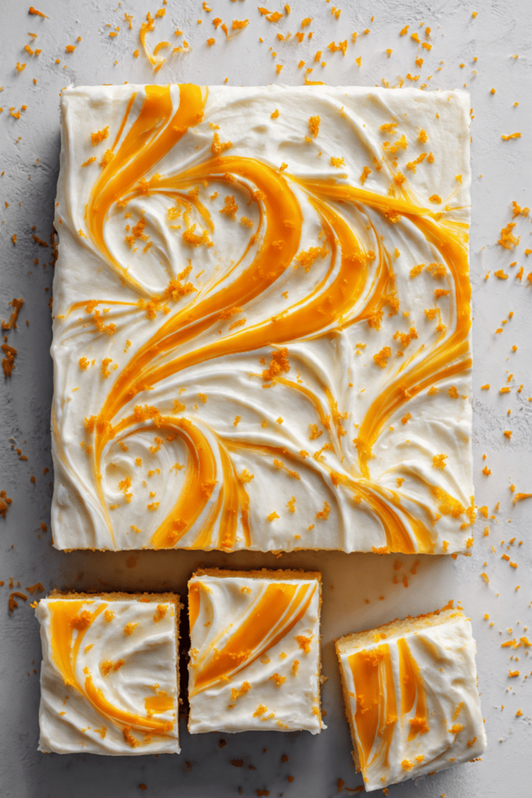 Orange Creamsicle Poke Cake
