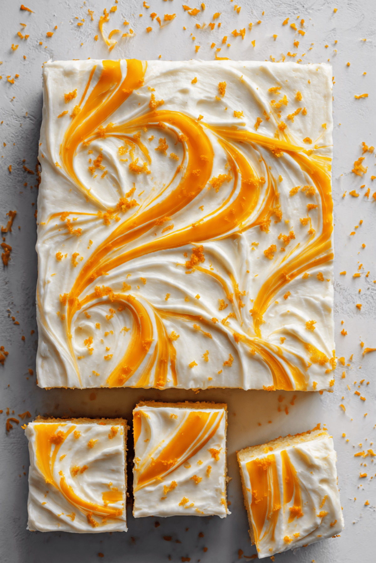 Orange Creamsicle Poke Cake