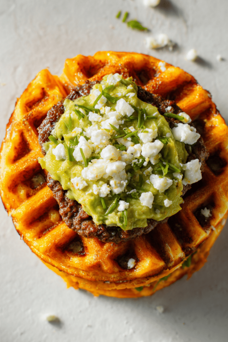 Sweet Potato Waffle Burger