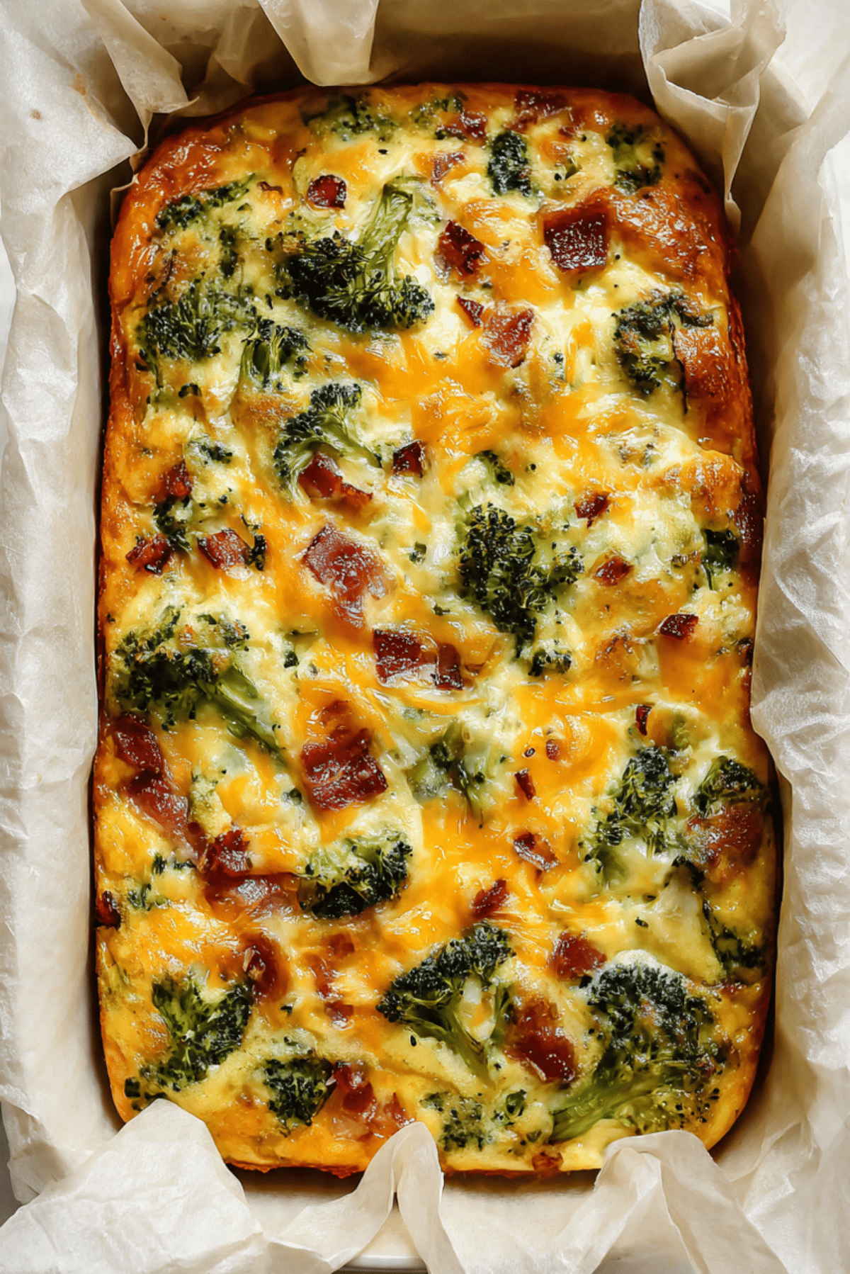 Protein-Packed Broccoli Cheddar Egg Bake