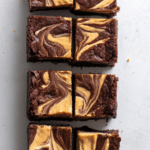 Peanut Butter Cream Cheese Swirl Brownies
