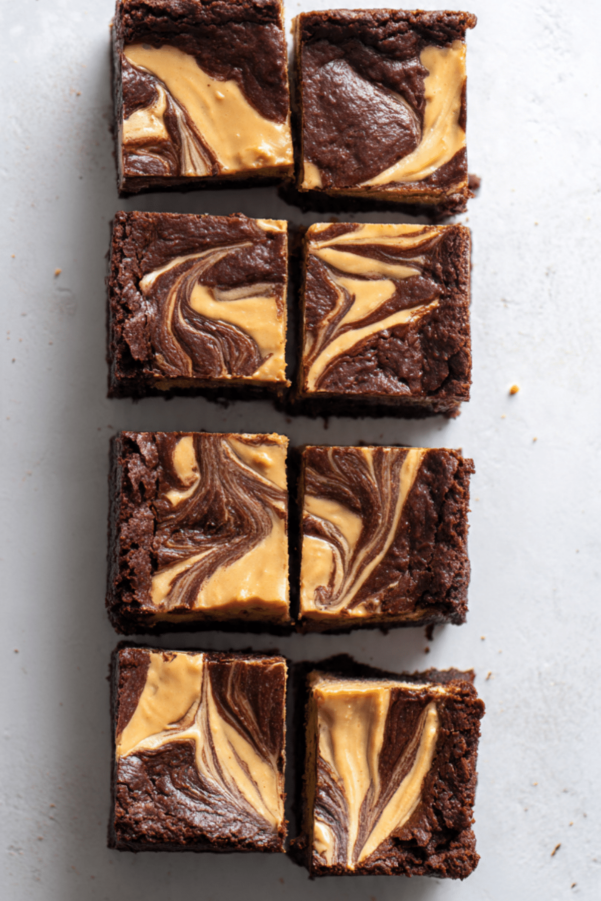 Peanut Butter Cream Cheese Swirl Brownies