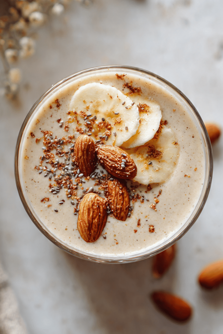 Easy Banana Almond Flax Smoothie Recipes