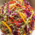 Rainbow Slaw (without mayonnaise)
