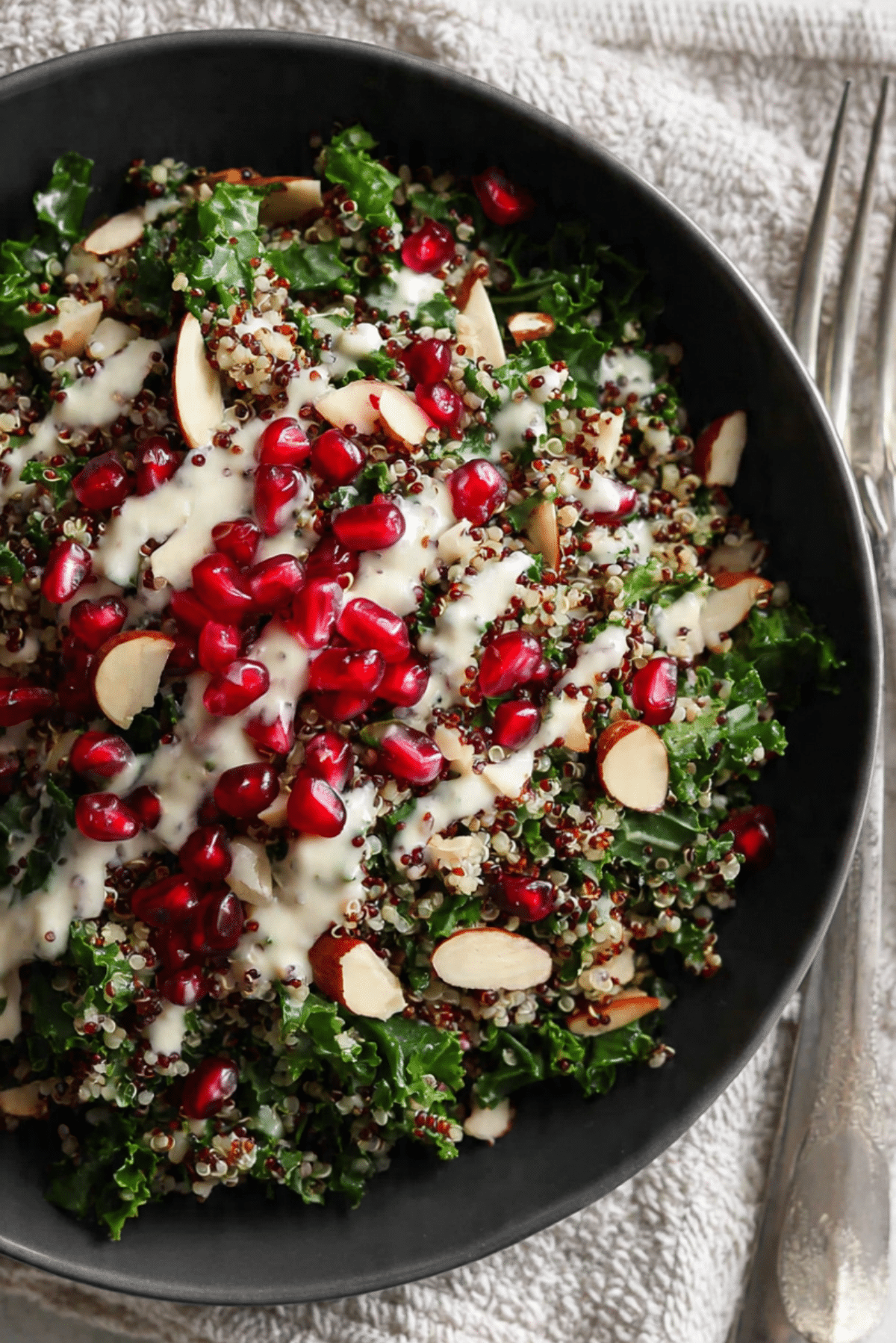 Crispy Quinoa & Pomegranate Salad