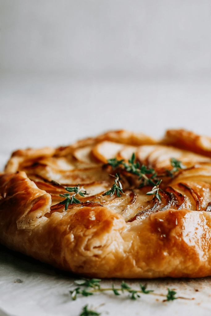 Brie and Caramelised Apple Galette