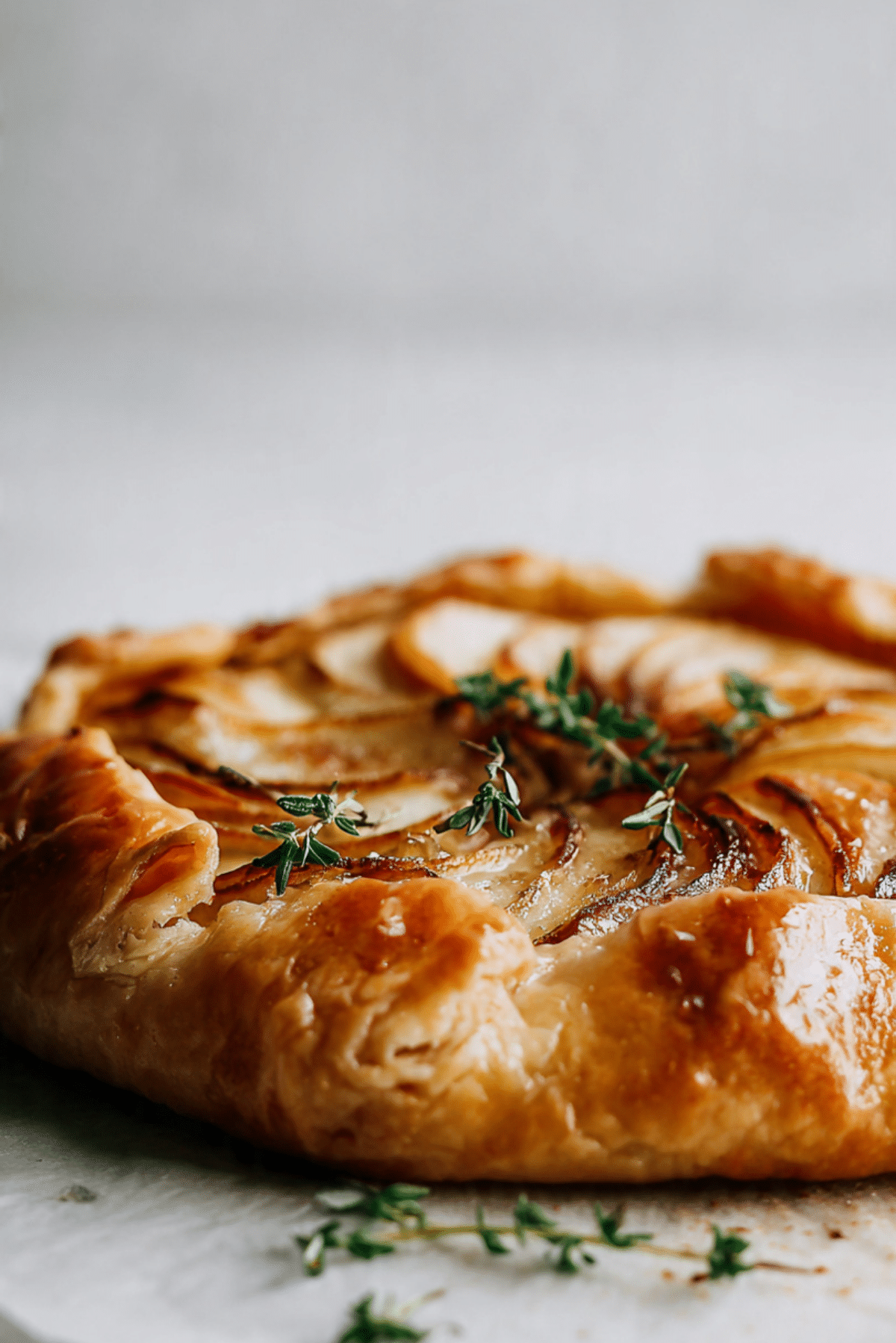 Brie and Caramelised Apple Galette