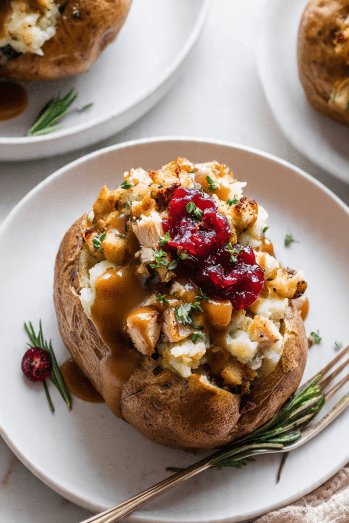 Thanksgiving Stuffed Potatoes