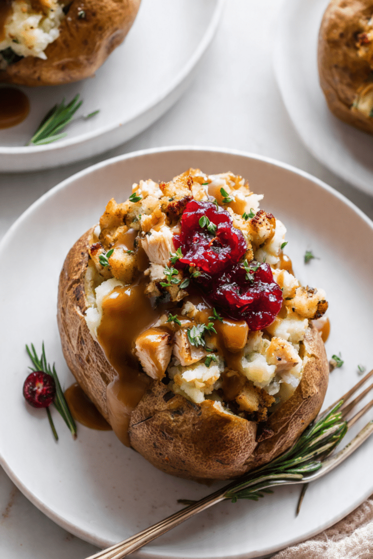 Thanksgiving Stuffed Potatoes