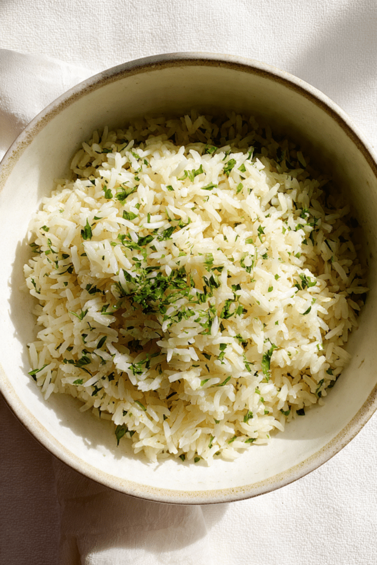 Herby Garlic Seasoned Rice