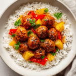 Sticky Sweet and Sour Chicken Meatballs (In 30 Minutes)