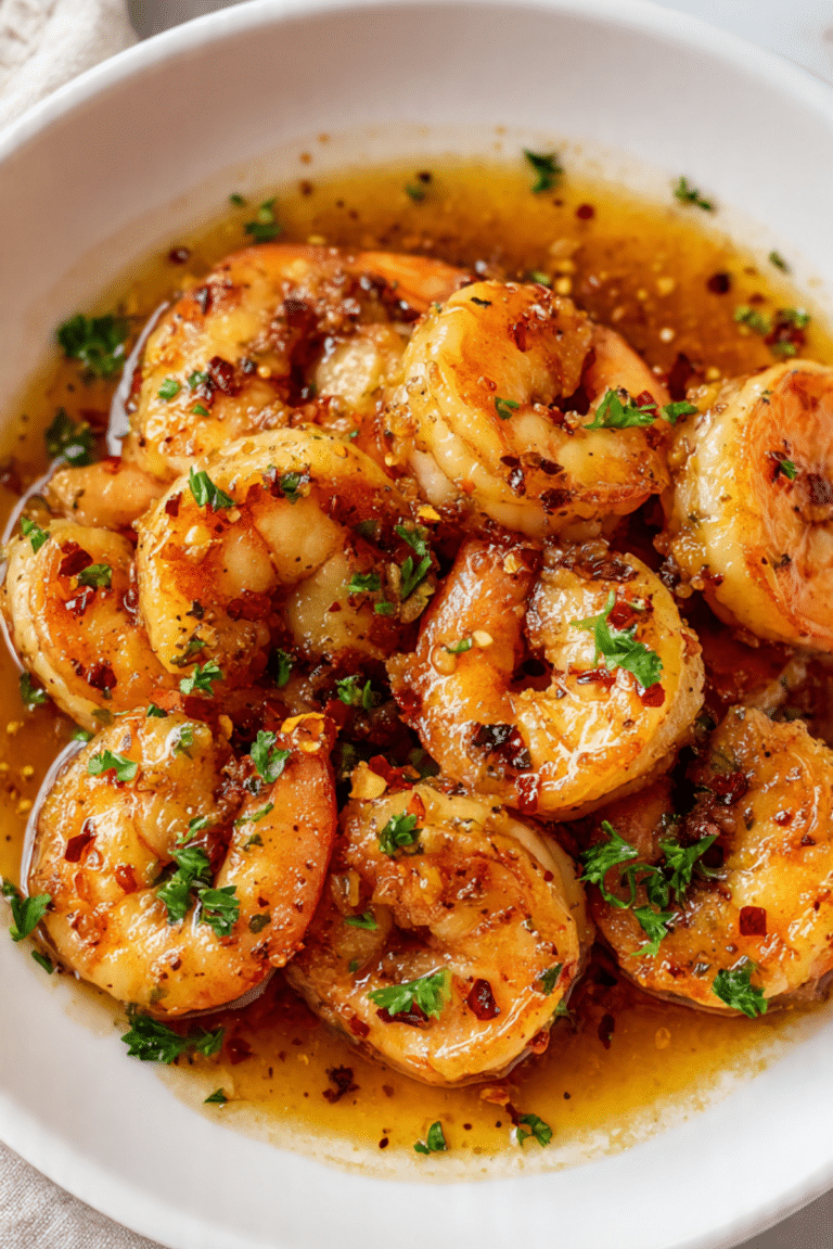 Delish Sticky Honey Garlic Butter Shrimp