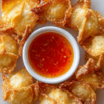 Cheese Rangoons with Sweet Ginger Chili Sauce