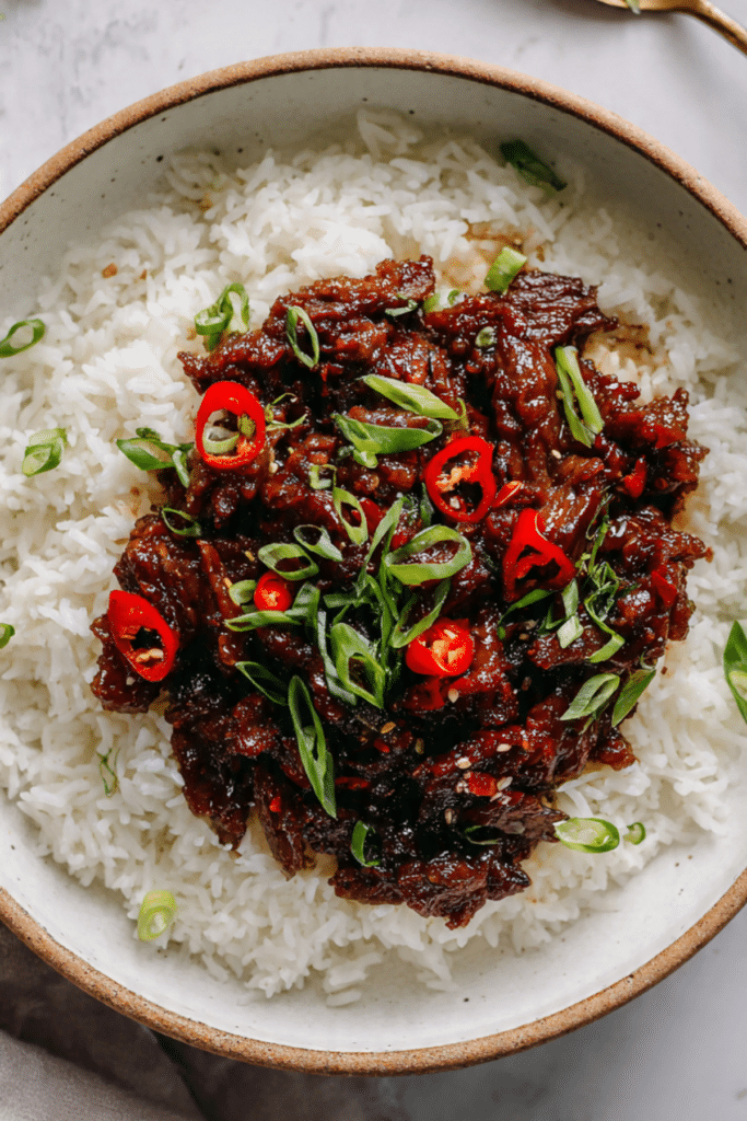 Air Fryer Chinese Crispy Chilli Shredded Beef