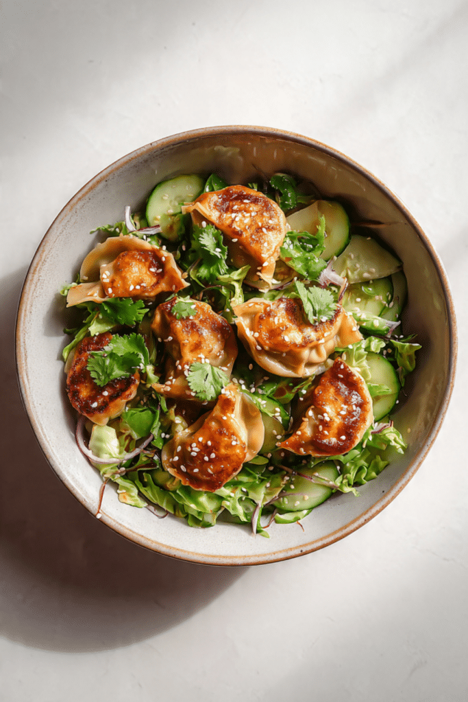 Sesame-soy Dumpling Salad