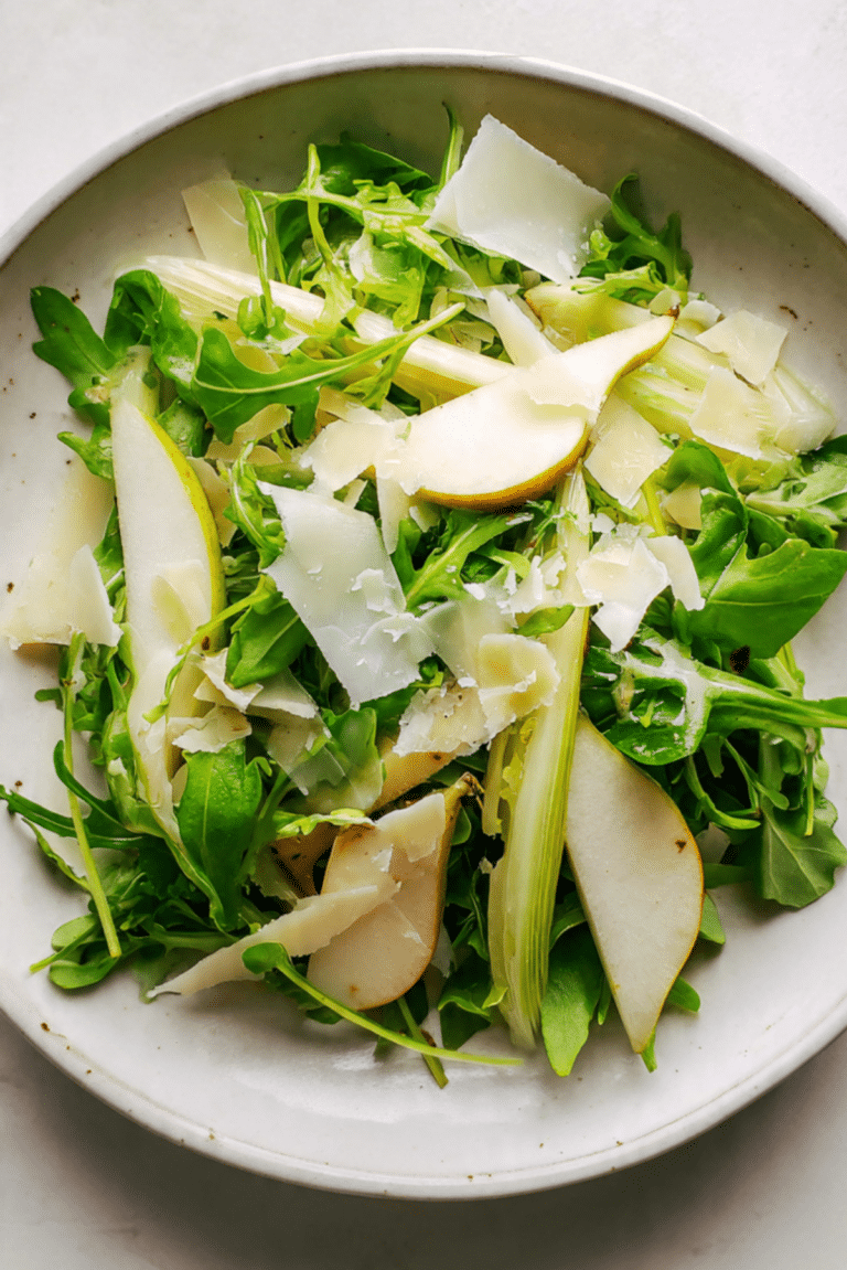 Fresh Winter Salad with Fennel, Celery and Pear