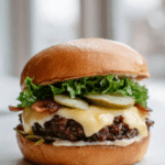 Haggis Burger with Ryelander Cheese