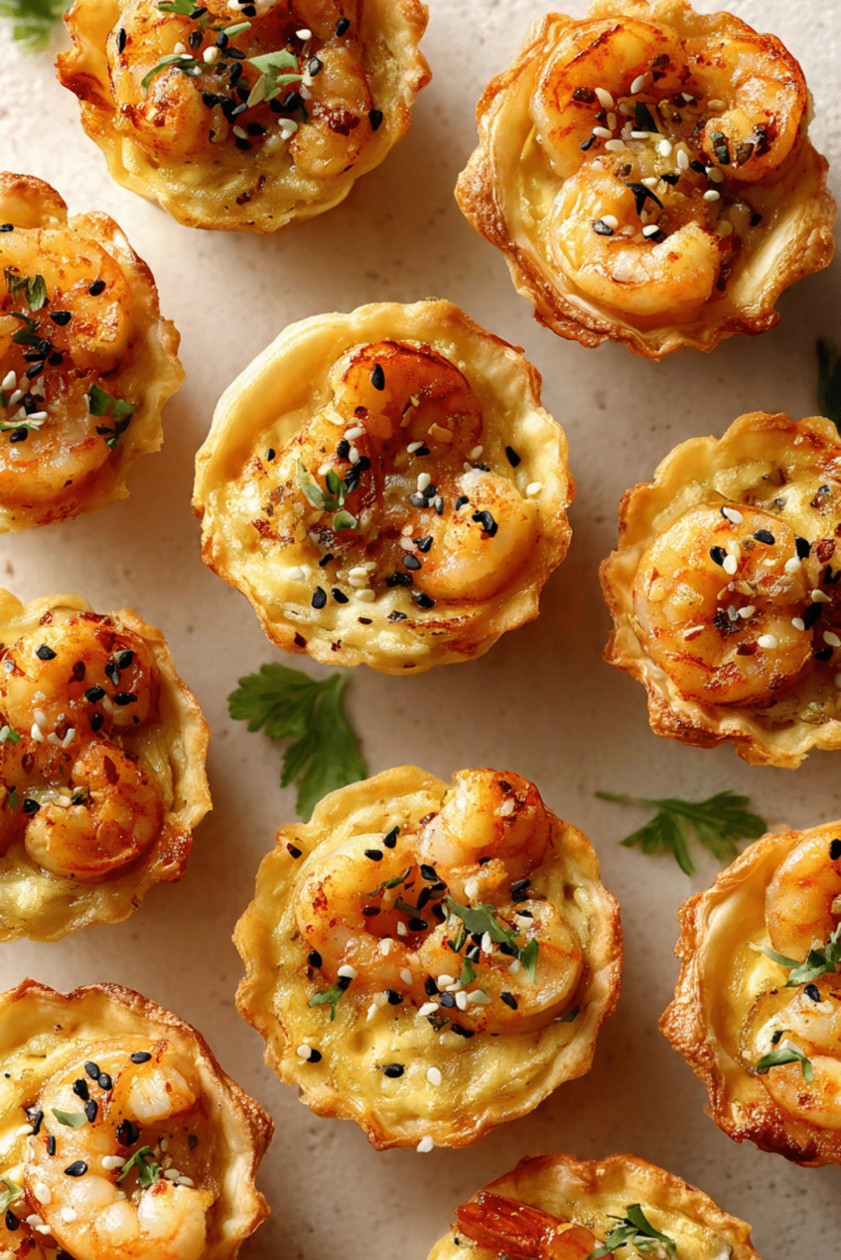 Crispy Cajun Shrimp Cups