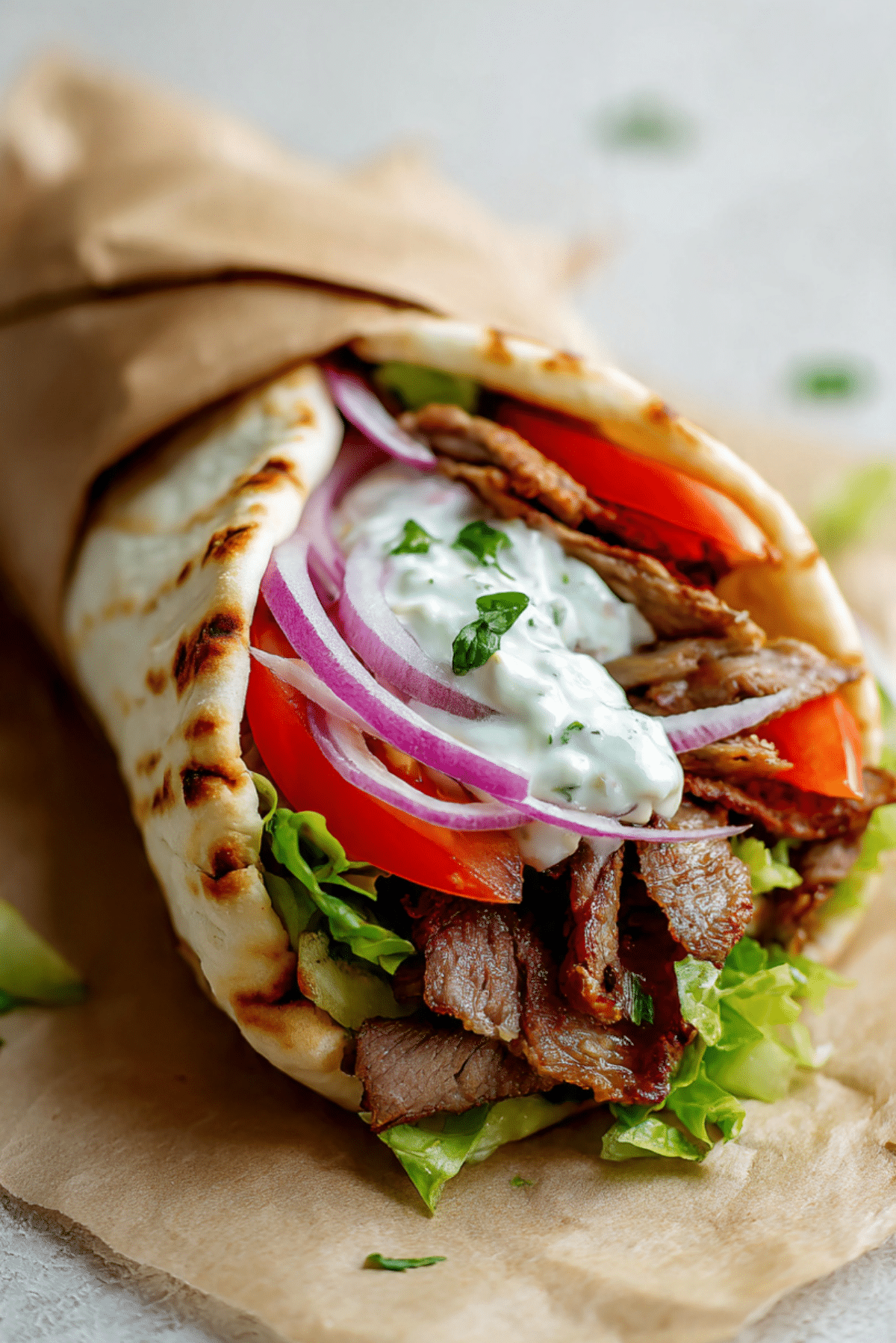 Parchment Doner Kebab