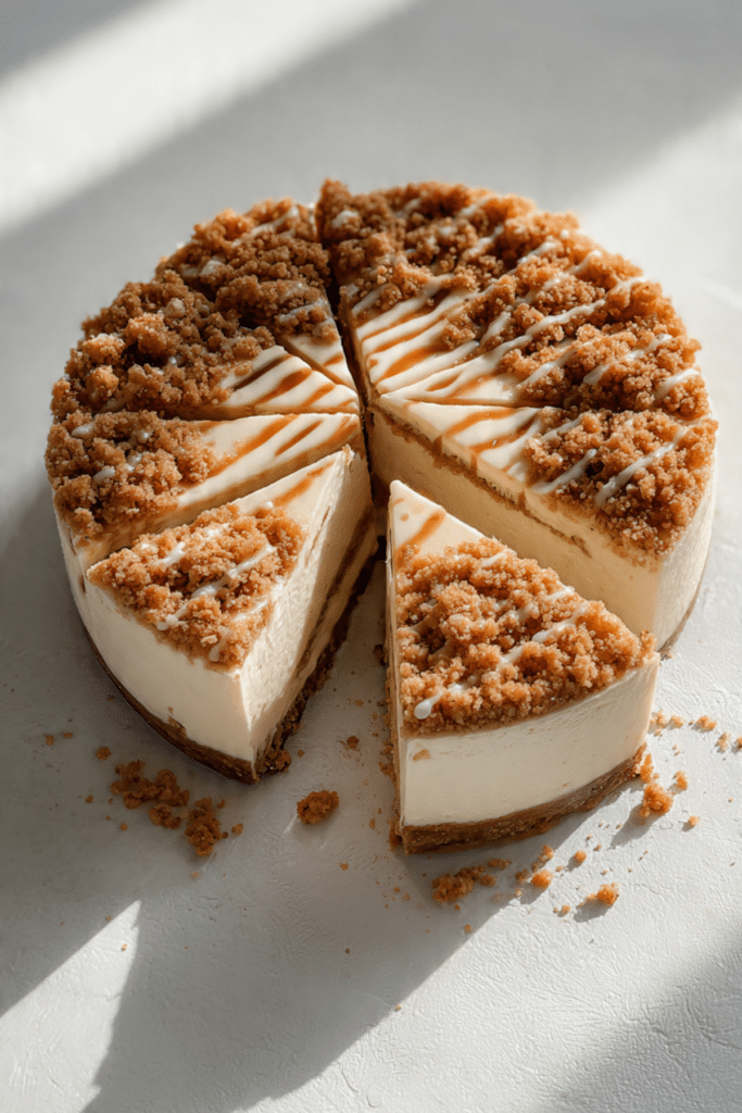 Small Batch Creamy Vegan Coffee Cake Cheesecake