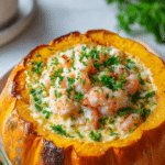 Brazilian Shrimp Stuffed Pumpkin
