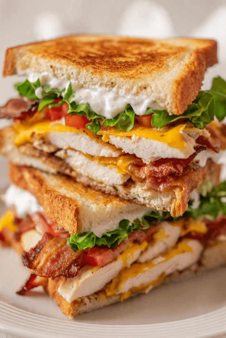 Loaded Chicken Club Sandwich