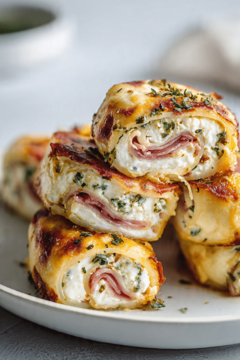 Low Carb Pastrami Cream Cheese Roll Ups