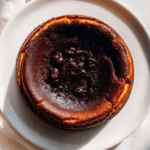 Burnt Chocolate Cherry Crush Basque Cheesecake
