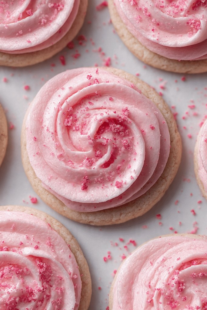 Pink Velvet Sugar Cookies