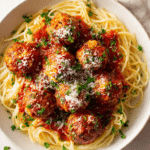 CHICKEN MEATBALLS AND SPAGHETTI