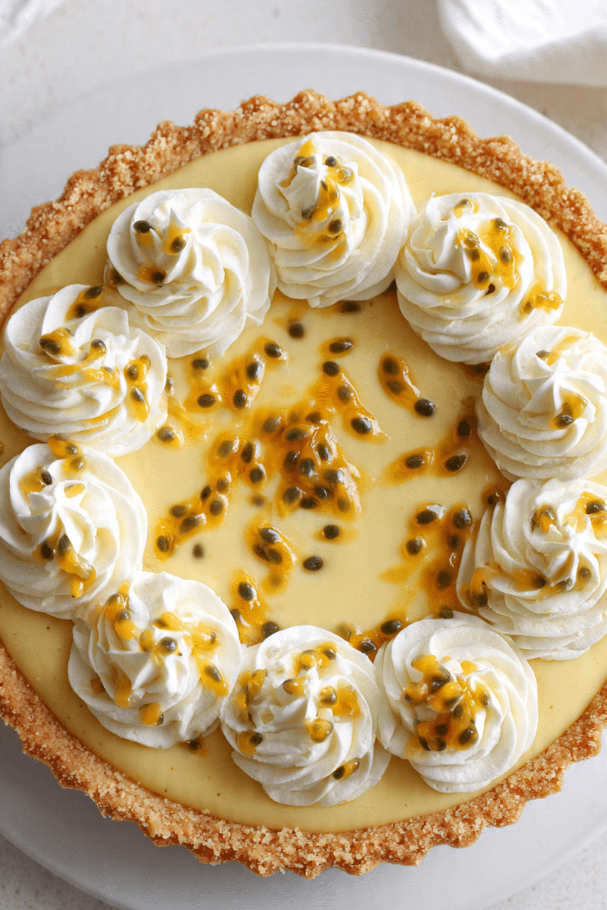 Passion Fruit Cream Pie