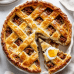 Traditional Italian Easter Pie with Ricotta and Meat Recipe