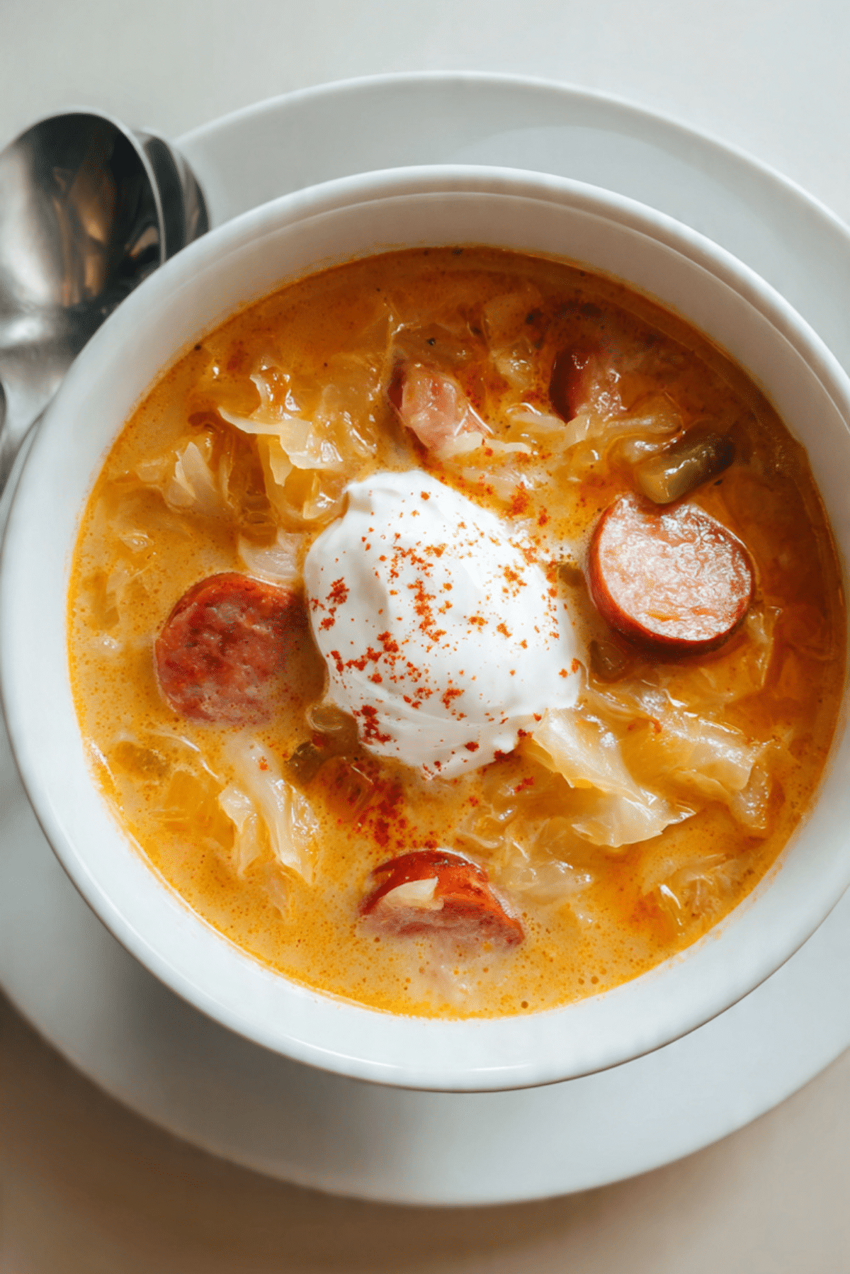 Sauerkraut Sausage Soup