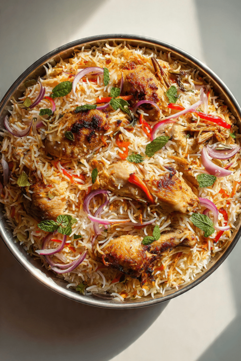 1-Hour Baked Chicken Biryani