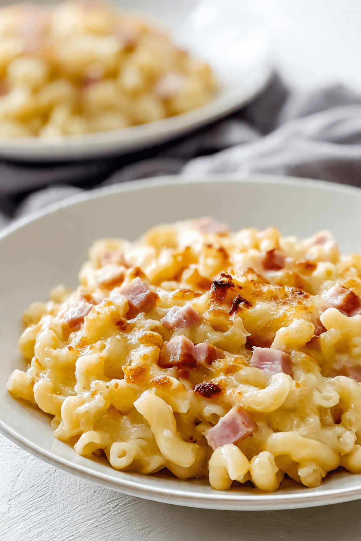 French Macaroni Cheese With Ham Homeasyrecipes