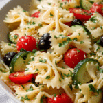 Easy Parmesan Bow Tie Italian Pasta Salad Recipe