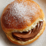 fluffy brioche filled with warm Nutella