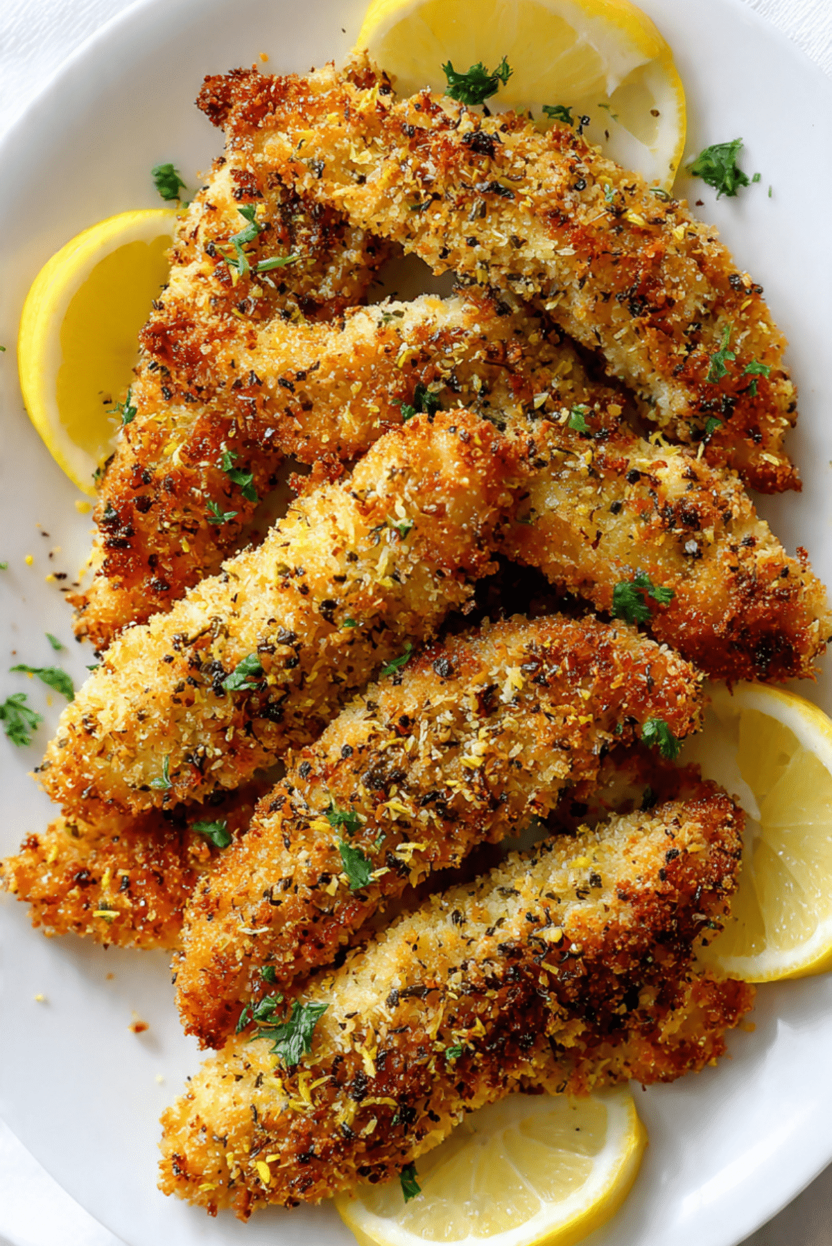 Crispy lemon pepper chicken tender