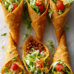 Crispy Beef Tacos Cones
