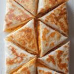 Chicken slices in the taco