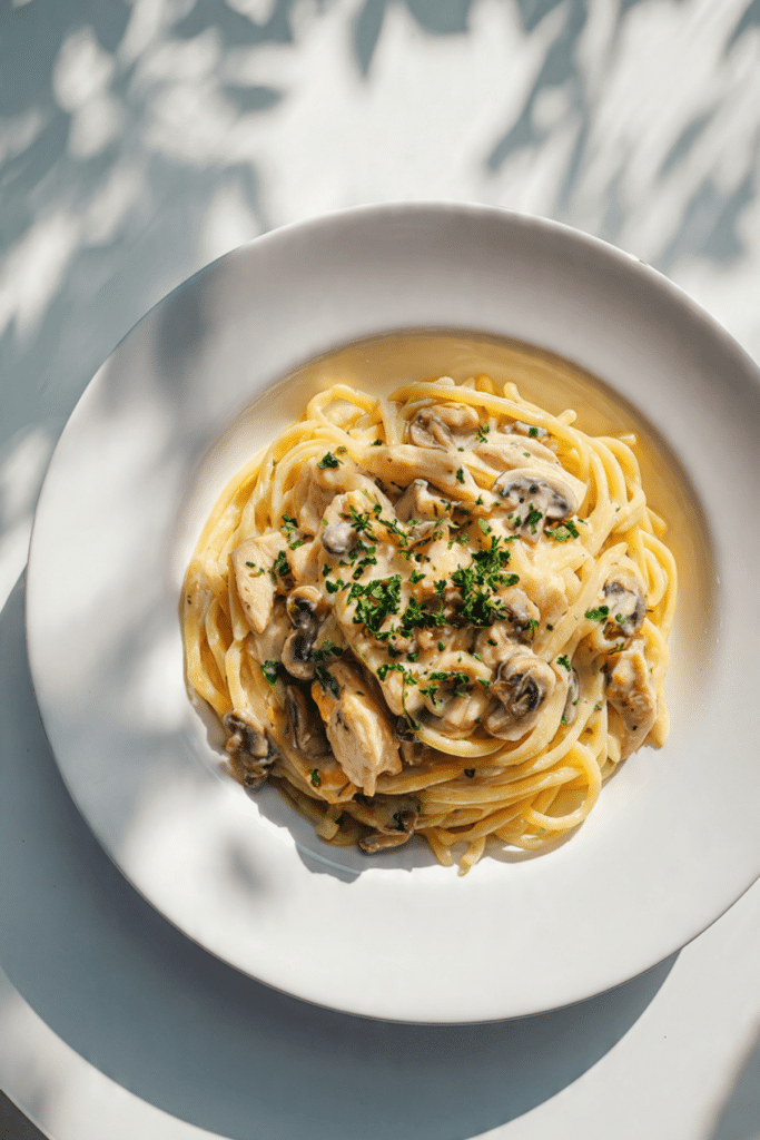 chicken & mushroom pasta