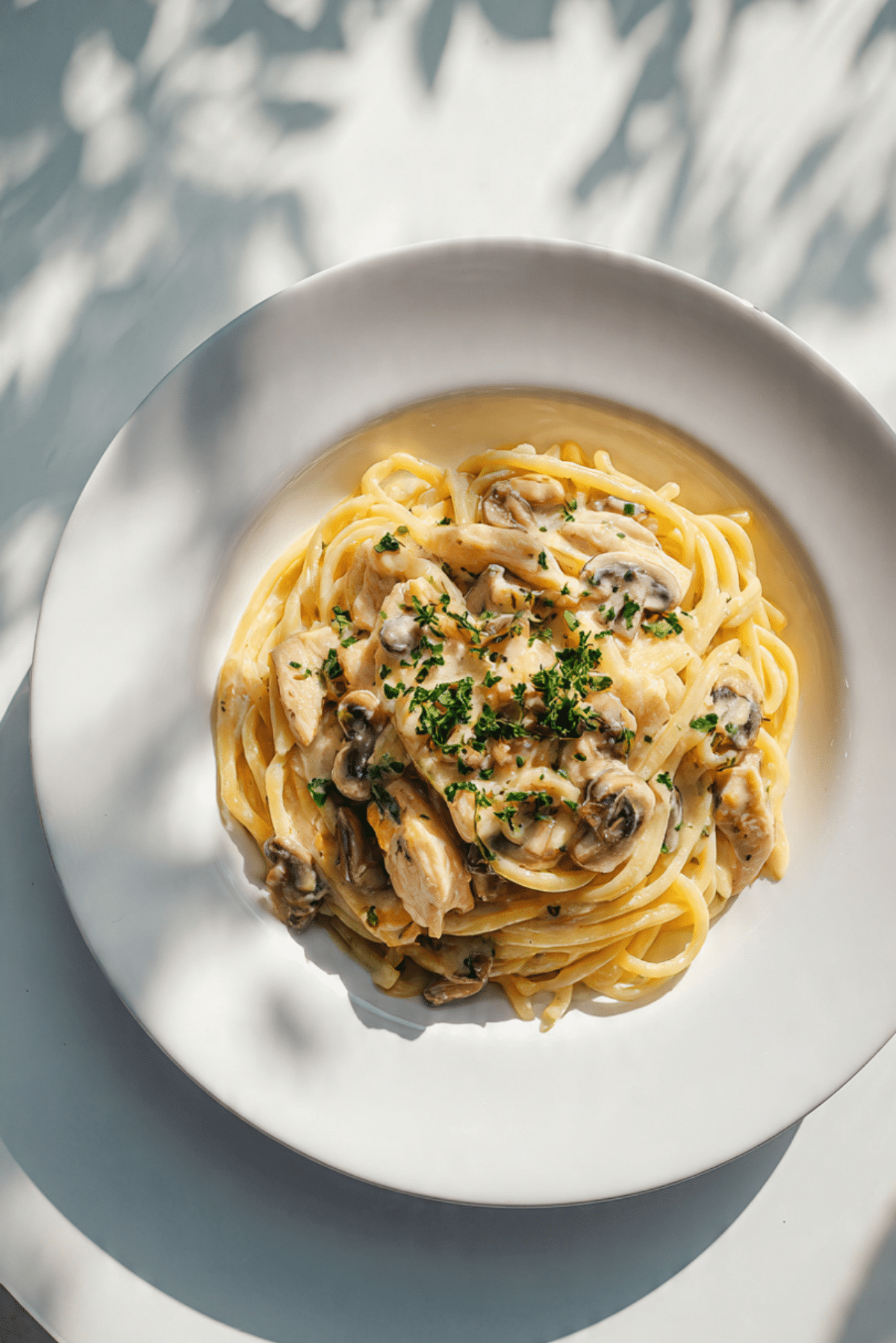 chicken & mushroom pasta