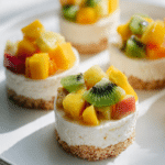 Mini Tropical Fruit Cheesecake