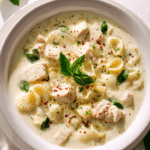 Chicken Alfredo soup