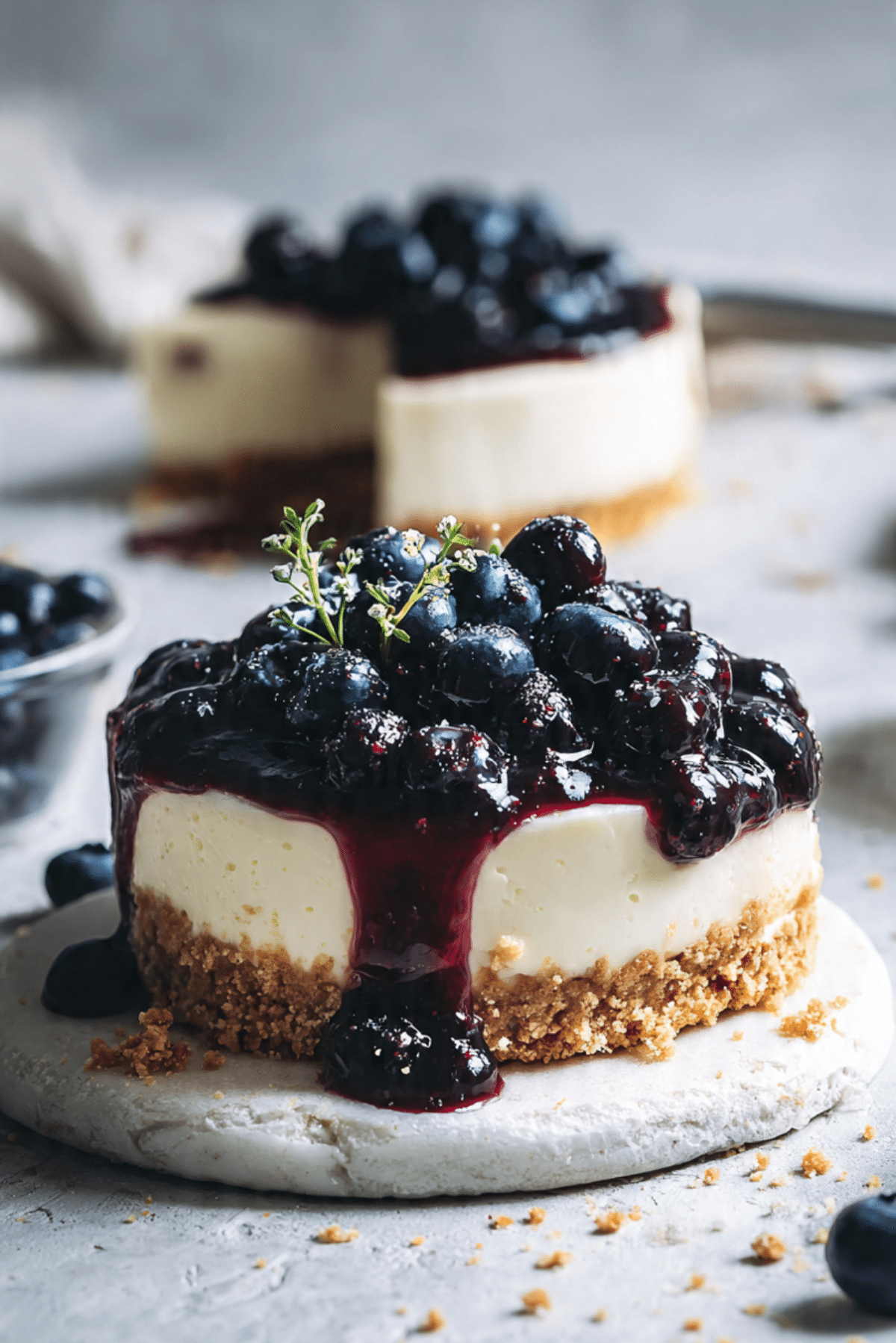No bake blueberry cheesecake