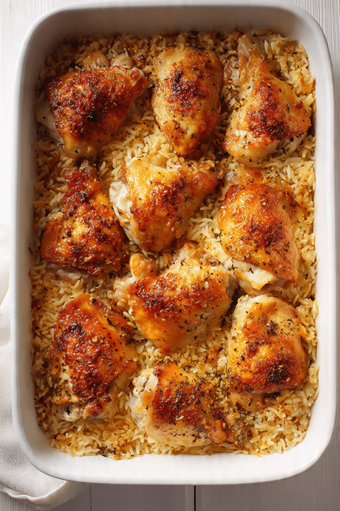 Oven Baked Chicken and Rice